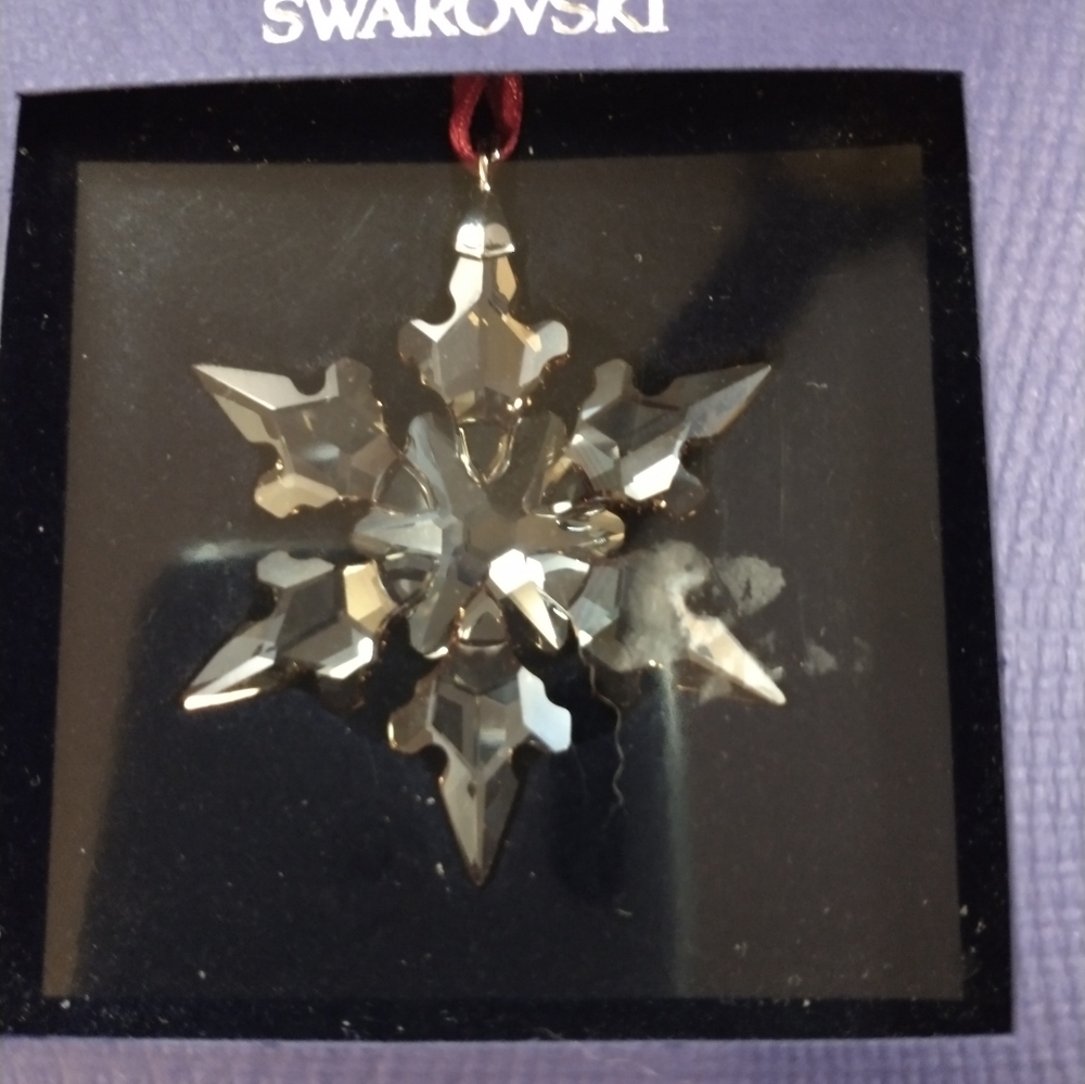 Swarovski Silver Crystal Star Ornament